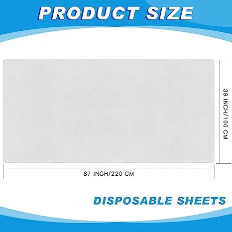 Disposable Bed Sheets 100 Pcs Massage Table Sheets Non Woven Fabric SPA Bed Cover Breathable for Massage Beauty Tattoos