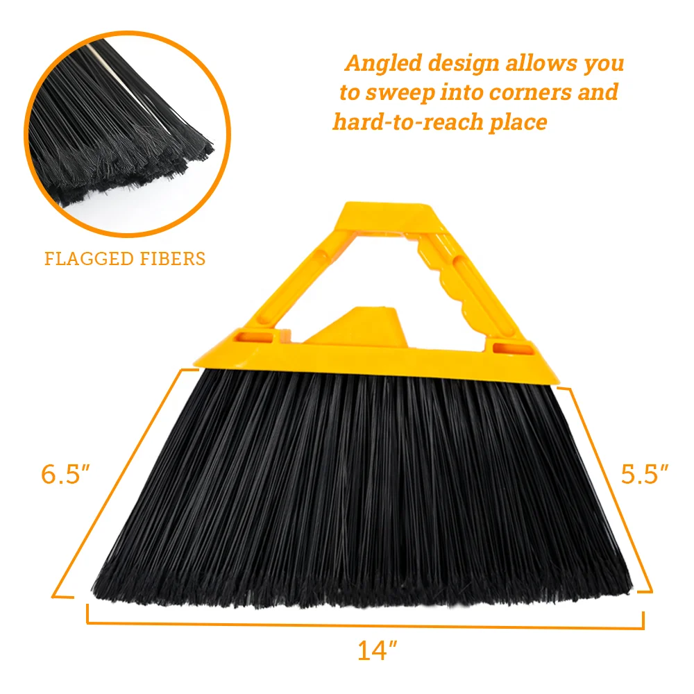 High Quality custom angle broom cheap brooms hair long broom