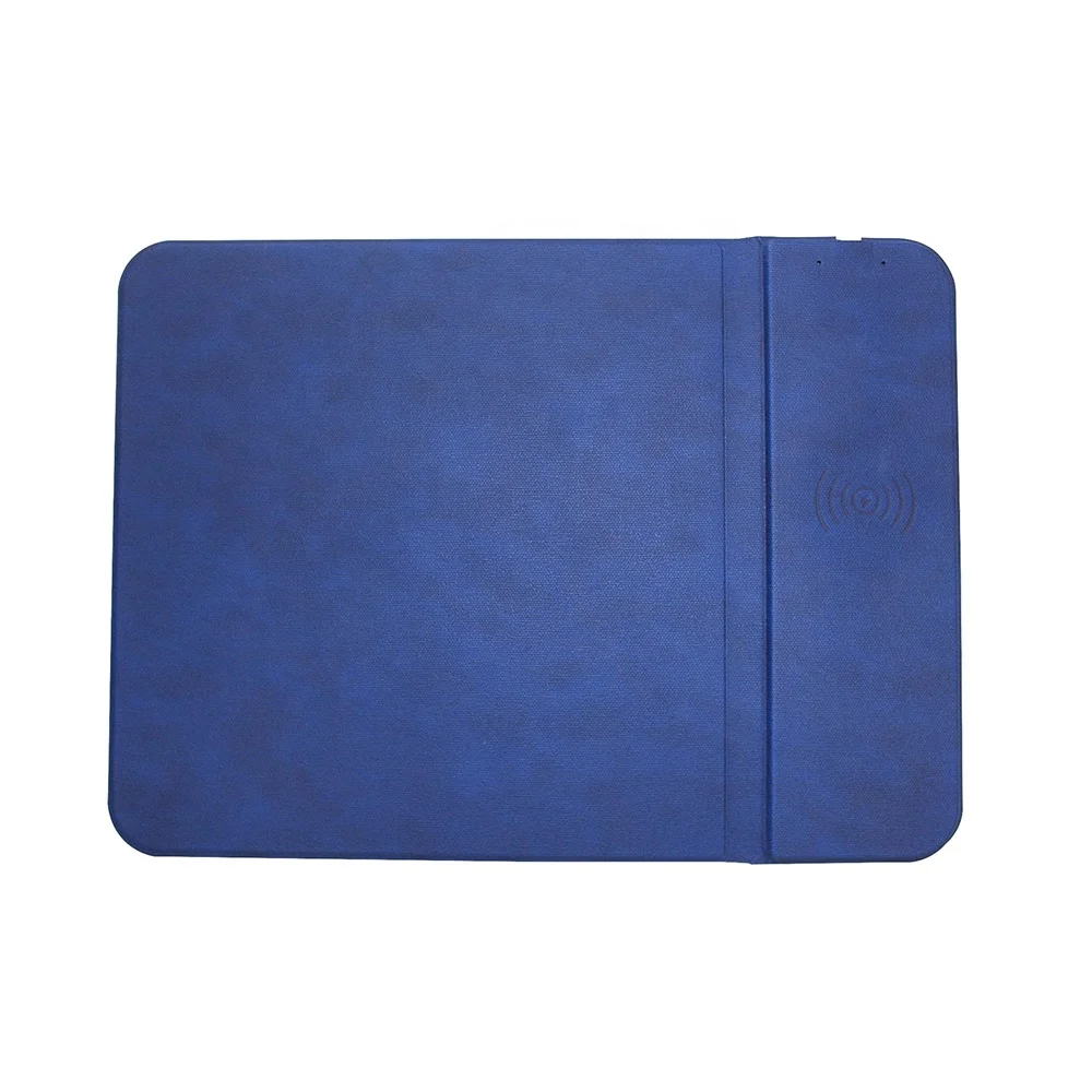 3 in 1 Foldable Office Mouse Pad with Phone Holder Stand and 10W Quick Wireless Charger for iPhones 11 Pro Max with LED