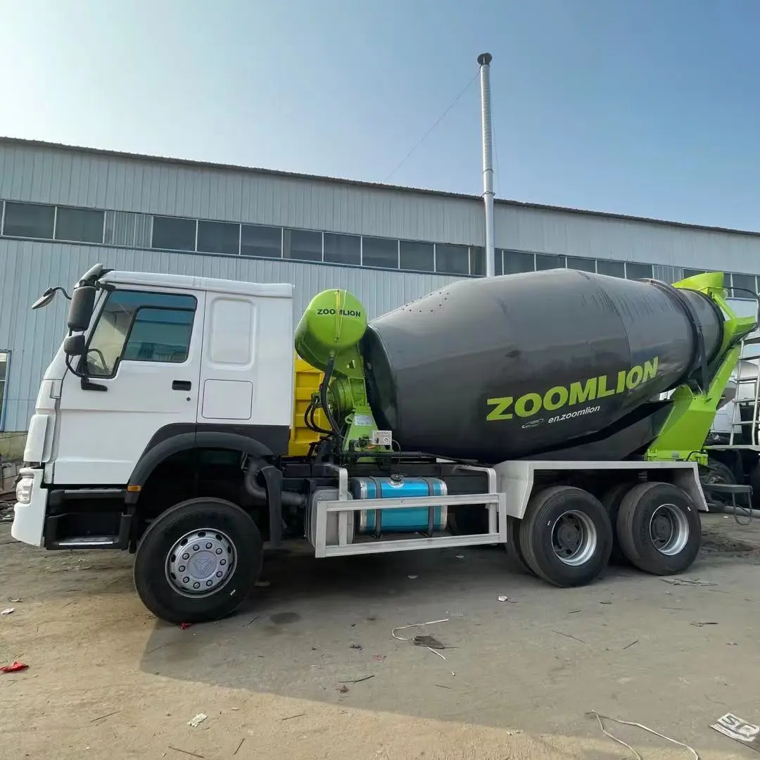 The factory supplies China National Heavy Duty Truck 12 square concrete mixer truck used tank mixer