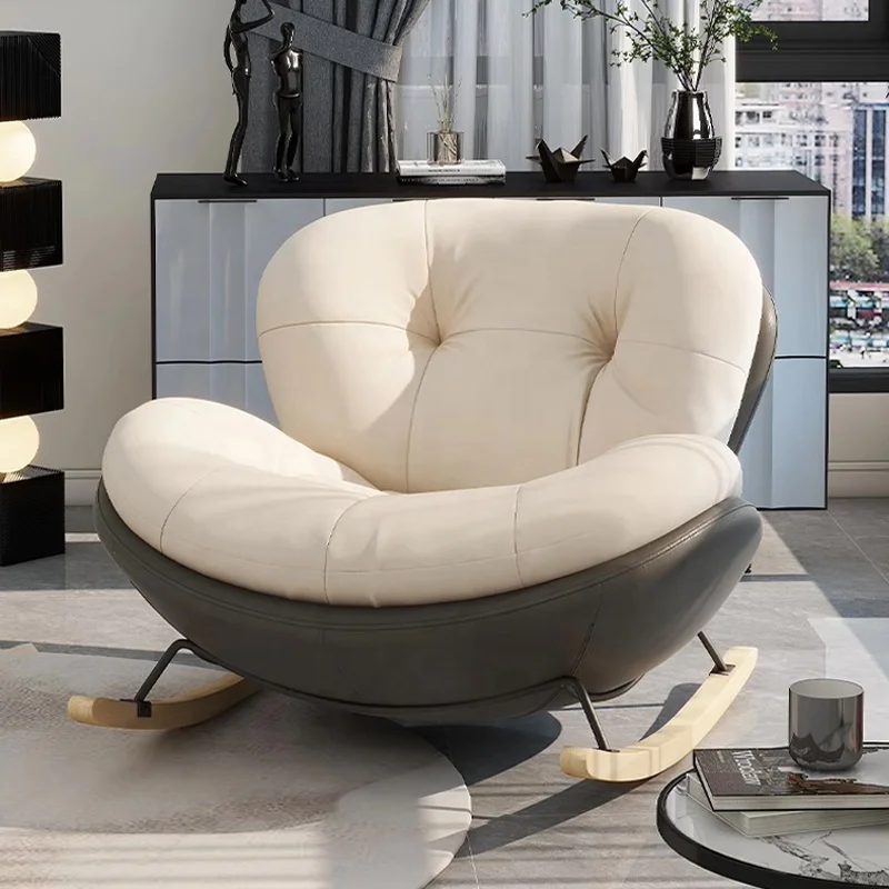 Rocking Chair Egg Luxury Cheap Nordic Modern Wing Lounge Accent Metal Dining Home Sets Velvet Sofa Furniture Living Room Chairs