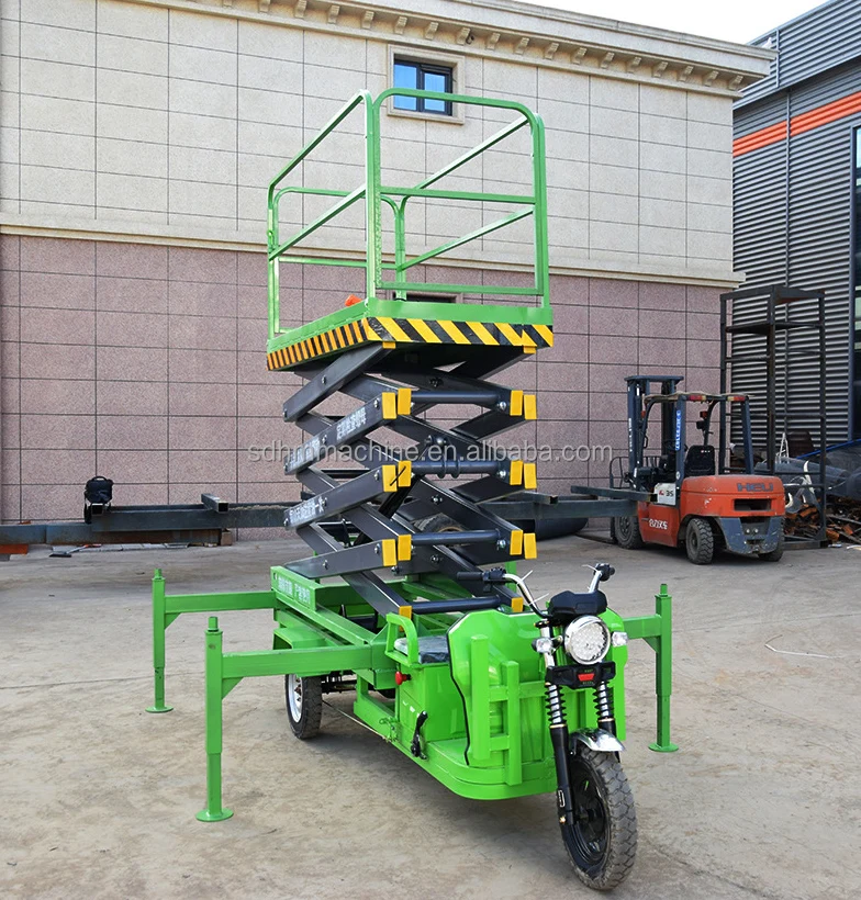 4M-12M Mobile hydraulic electric scaffolding elevator motorcycle trailer utility