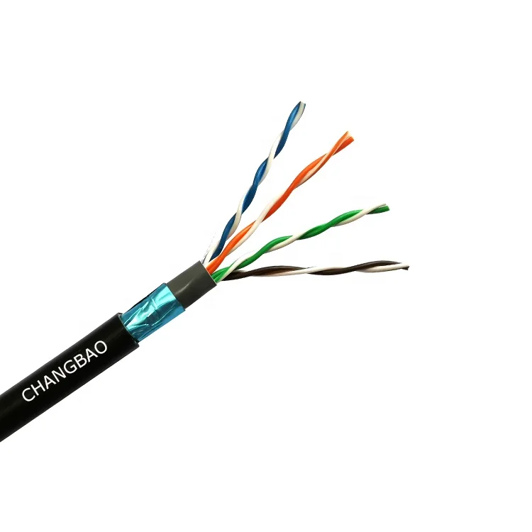 Changbao Outdoor Double Jacket FTP Direct Burial Underground Waterproof Ethernet Lan Cable Cat5e Cable