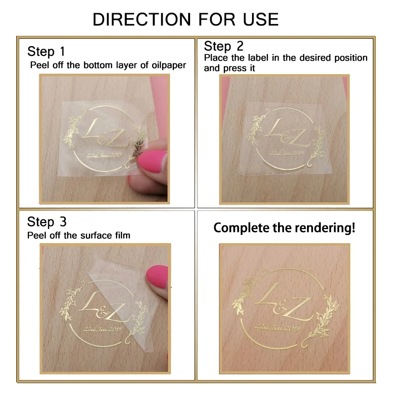 Custom Self-Adhesive 3D Logo sticker Gold Metal Nickel sticker Waterproof Sticker Custom uv transfer