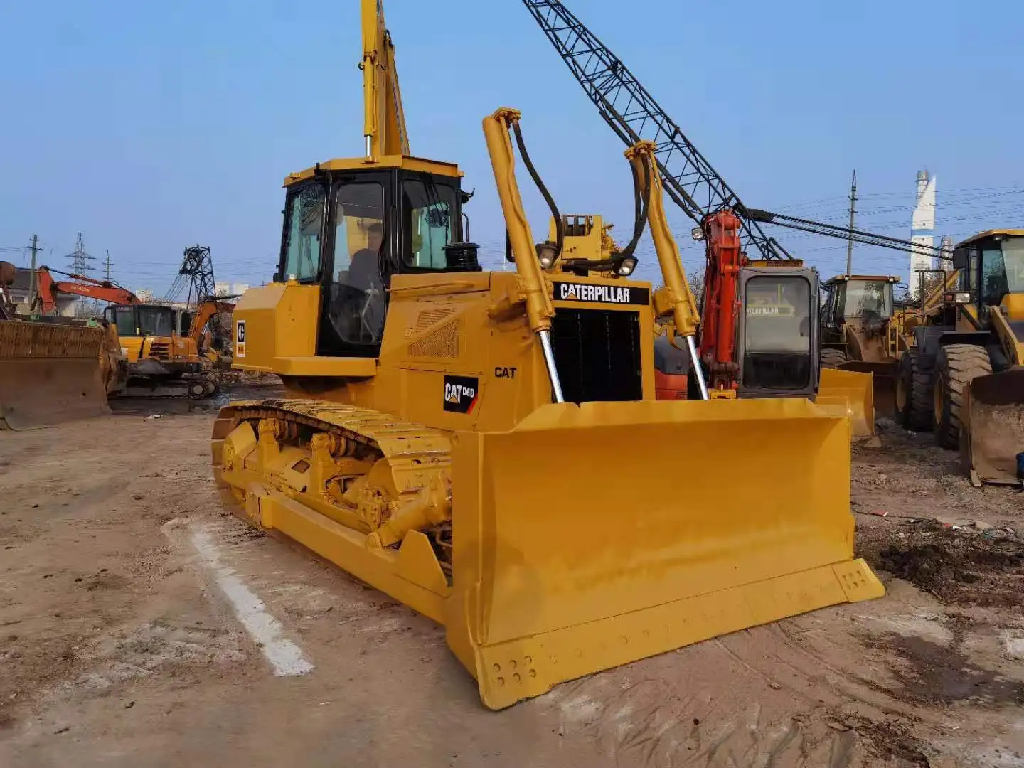 Оригинальный японский гусеничный бульдозер б/у CAT D6D б/у бульдозер для продажи гусеничный CAT D6 б/у бульдозер