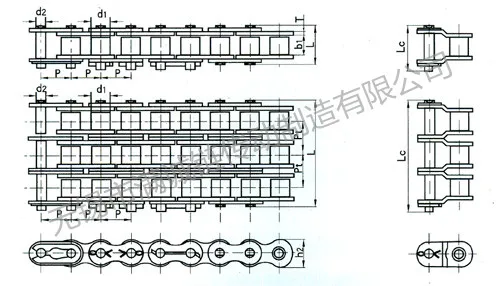 Simplex Roller Chain A series industrial driving roller chains drive chain
