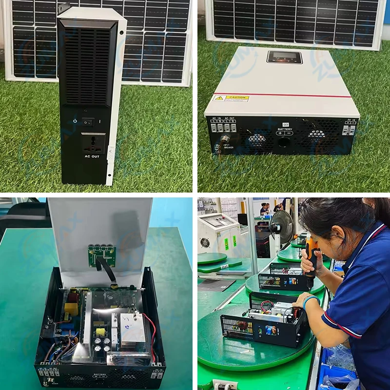 Zumax 1Kw 1.5Kw 12V/24V High Frequency Off Grid Solar Pure Sine Wave Inverter with 40A MPPT For Home Use