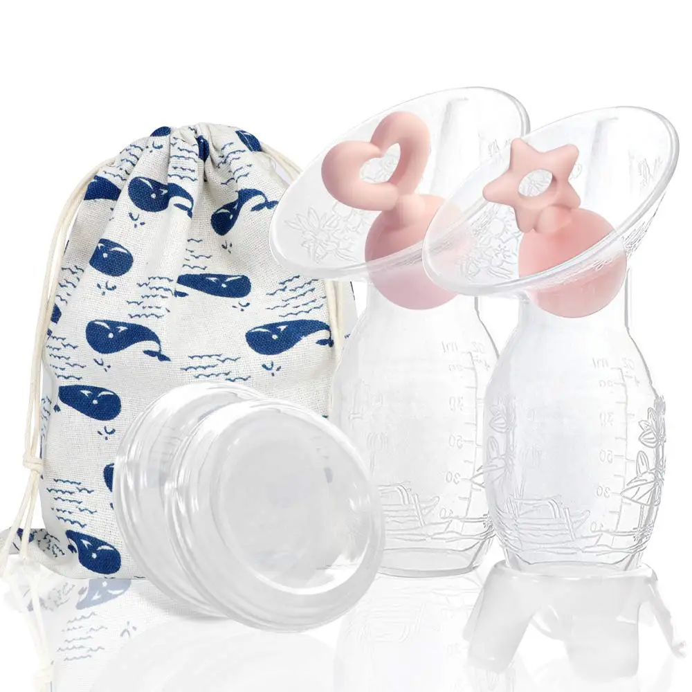 hot sale 4oz/100ml Pump 100% Food Grade portable Silicone Manual Breast Pump for Breastfeeding