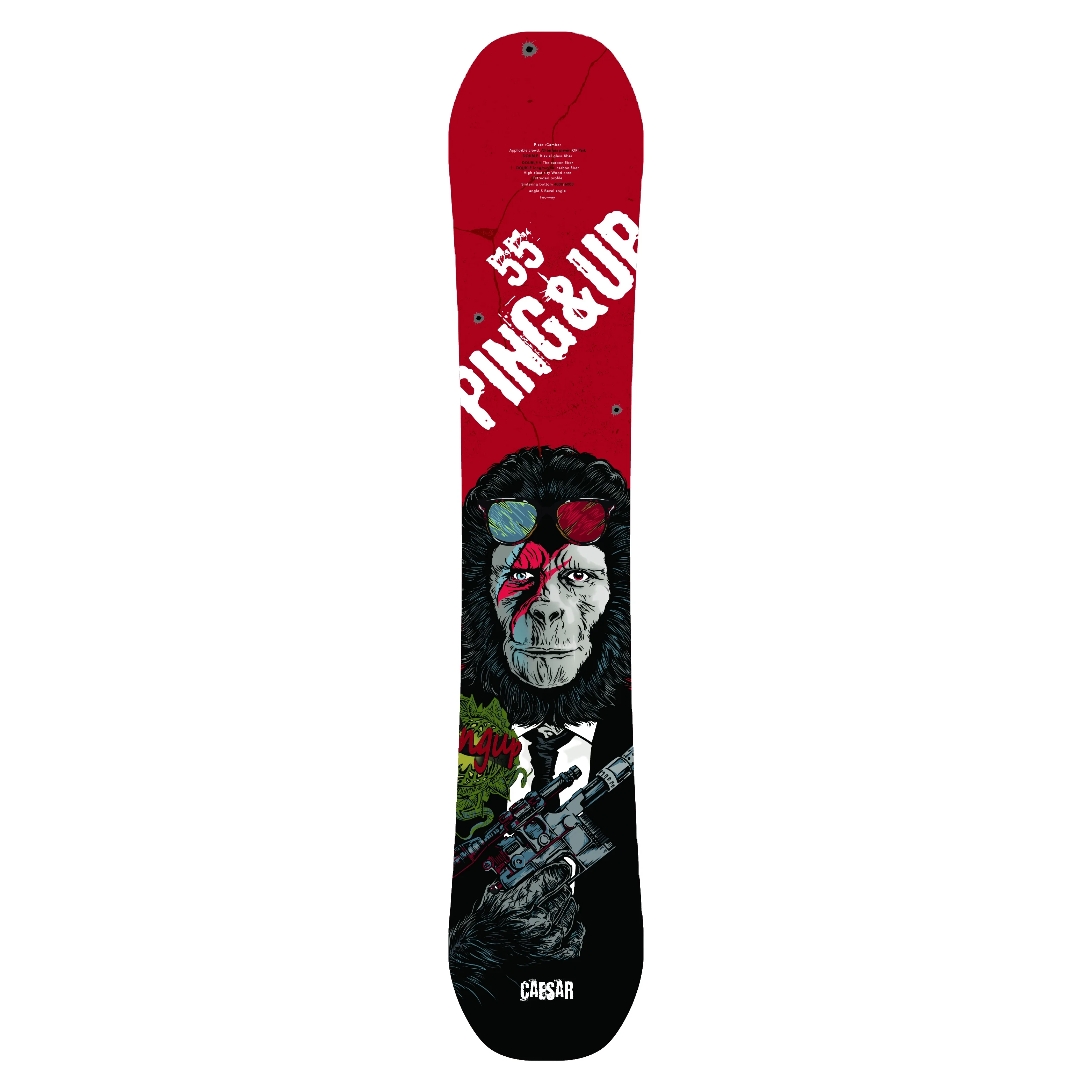 Freestyle custoom carbon fiber ODM adult snowboard