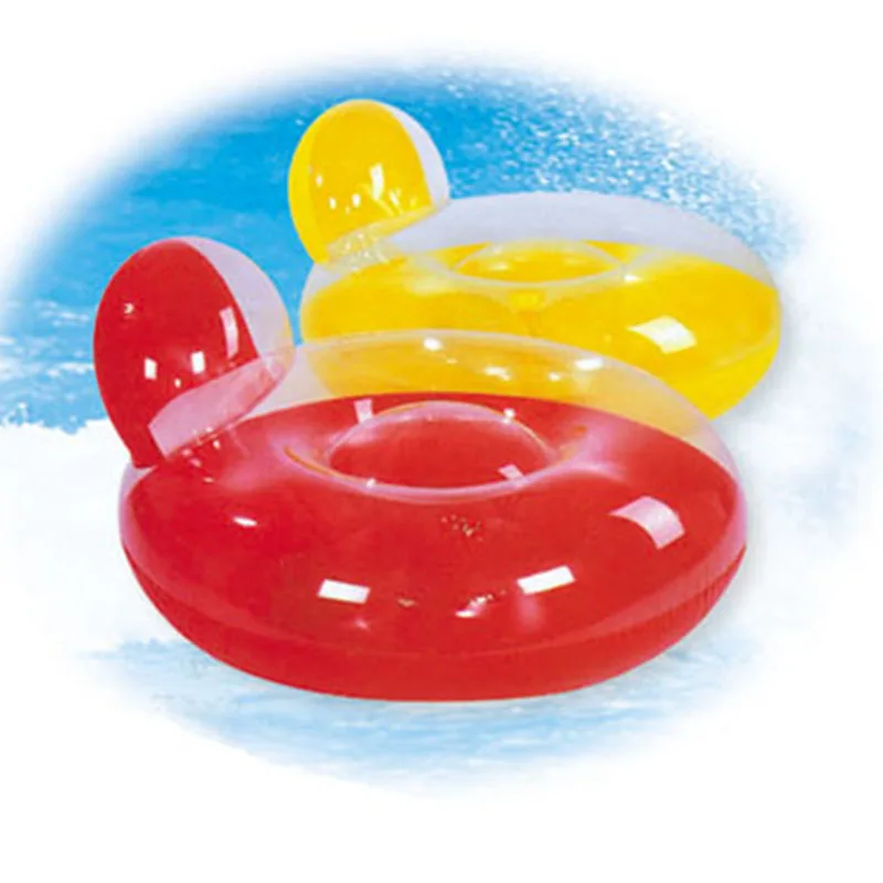 BS-s60 Luxury Three-Color Inflatable Pool Float Chair Blow-Up Floating Water Seat for Home Use