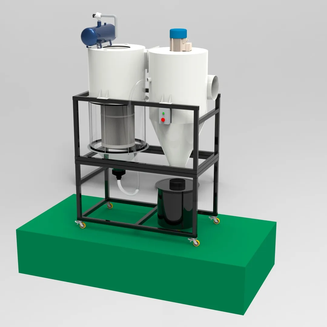 10HP  7.5kw dust collection machine woodworking multi-function cyclone dust collector  pulse cleaning function CE certification