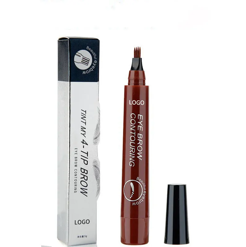 Premium 3d Eye Brow Pencil Waterproof With Sharp Nib Long Lasting Professional Fine Sketch Liquid Eye Brow Pen