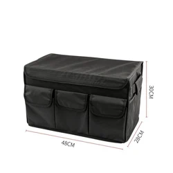 Oxford Foldable Car Trunk Organizer Accessories Auto Boot Organiser Universal Storage Box with cooler bag