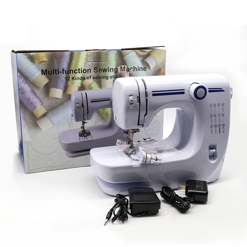 Newly Upgraded Single needle domestic overlock Sewing Machine knitting machine mini household portable 608 sewing machine