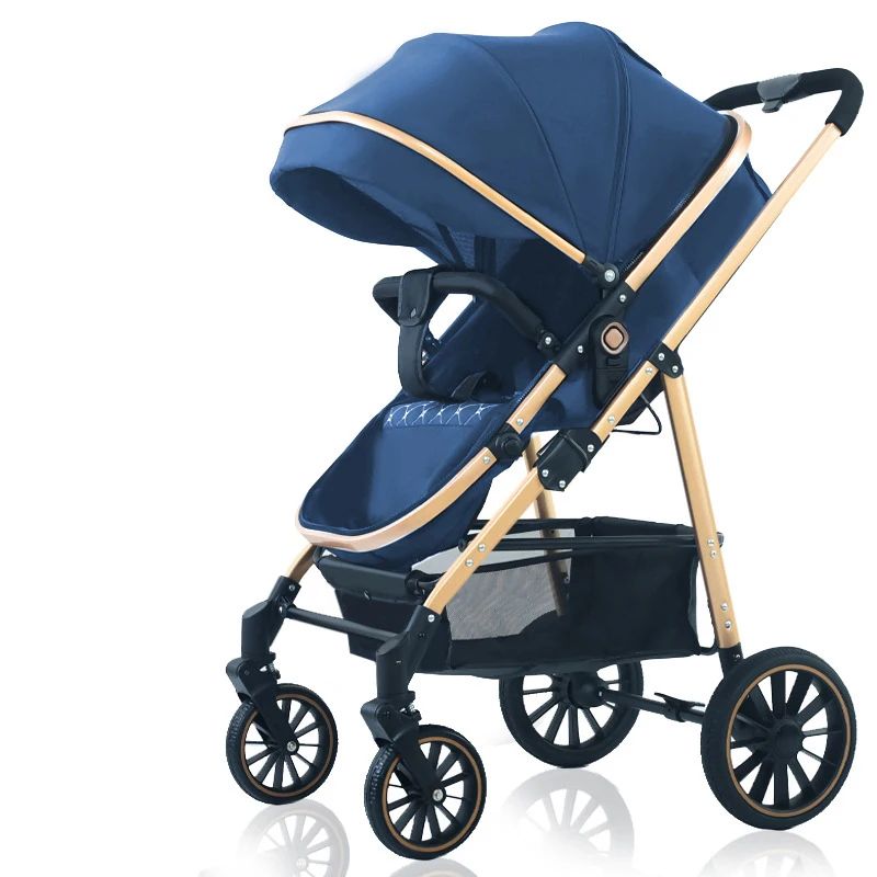 Reversible Stroller Travel Baby Stroller 4 In 1 Recline Adjustment Portable Luxury Baby Pram 3 In 1 Stroller For Babies