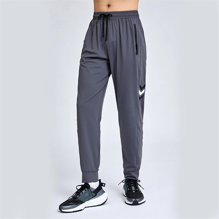 dries rapidly running sport solid color pants for men breathable track sweat joggers pants men thin gym wear workout trousers
