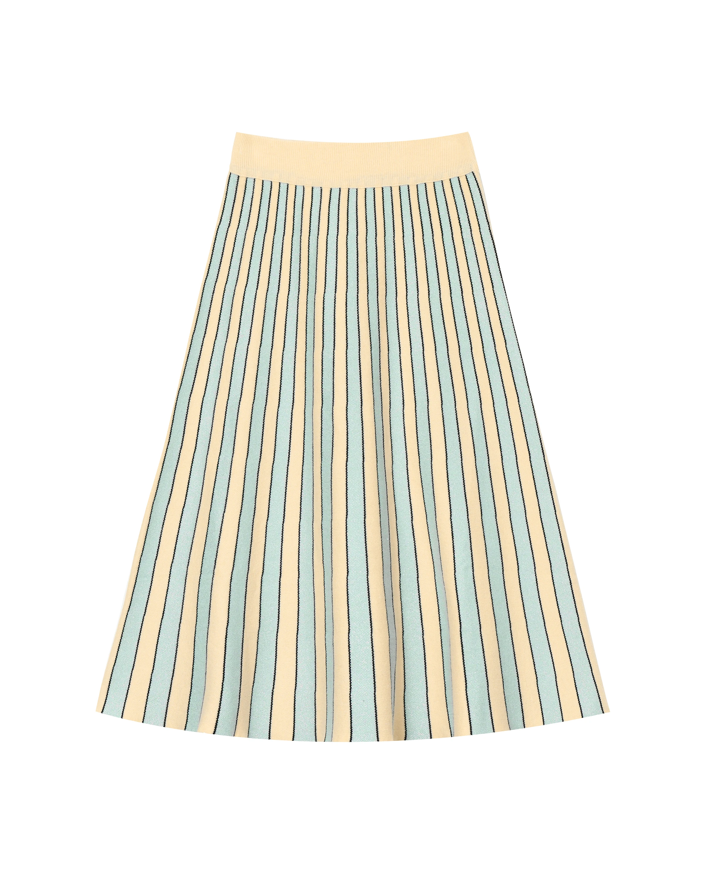 Boutique Clothing Two Pieces Custom Summer Knitted Sweater Sets Women 2 Piece Umbrella Skirt Set