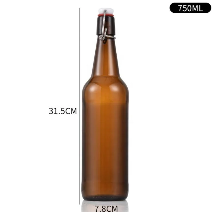 Swing Top Bottles with Airtight Lids for Oil Vinegar Beverage Liquor Beer Water Soda 330/500/750/1000 ml
