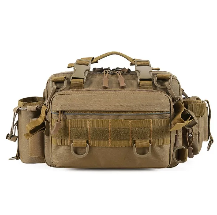 Fishing Equipment Waist Shoulder Fly Carp Bass Bait Reel Wallet Outdoor Fishing Bag Backpack Waterproof