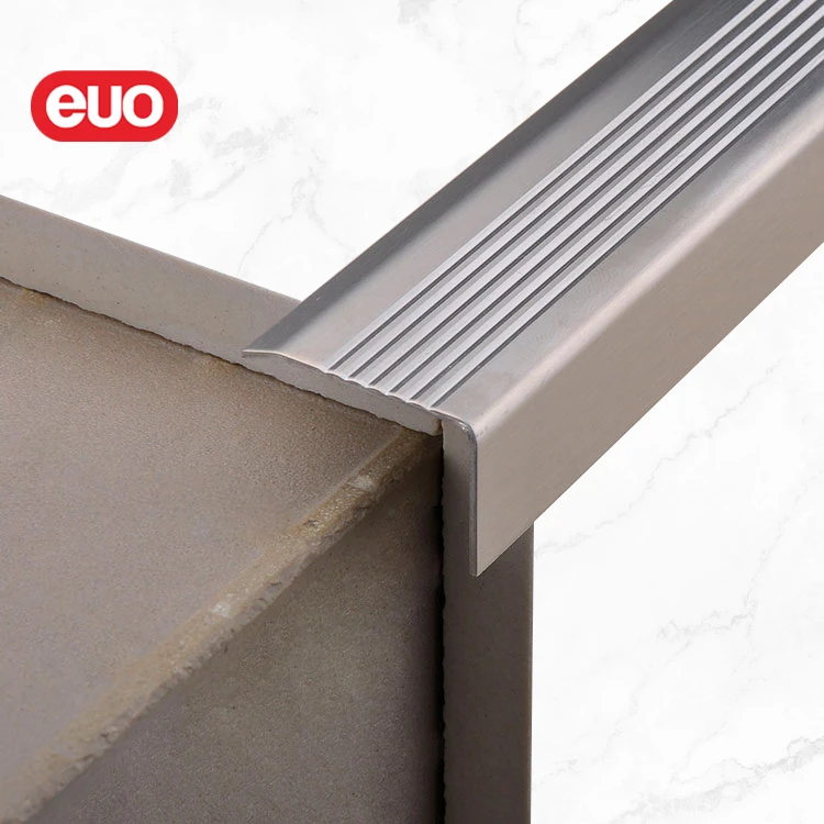euo wholesale stair nose metal stair nosing for vinyl floor	step edge protection