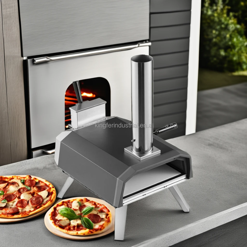 Kingfer 13 Inch Wooden Pellet Charcoal Pizza Oven New Design Household Built-In Wood Fire Oven