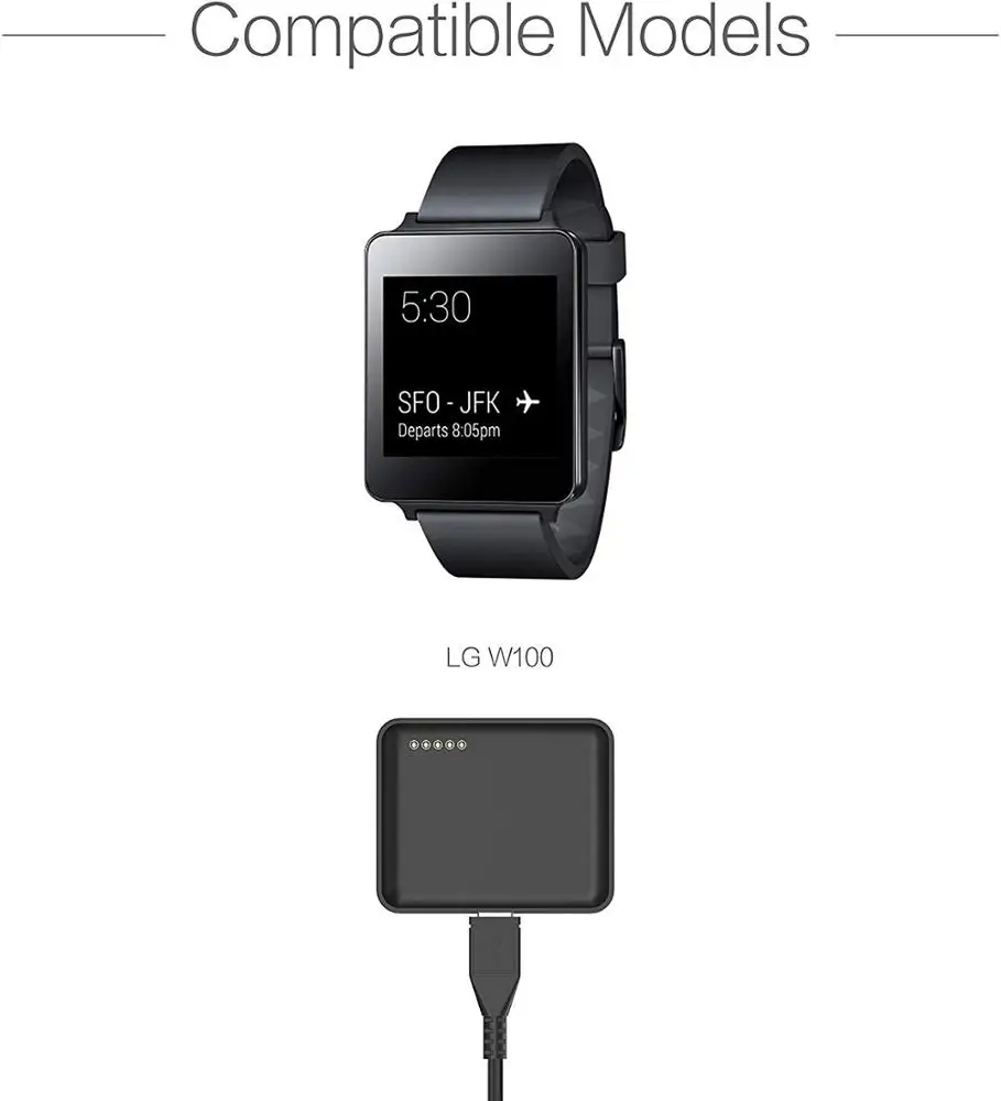  Зарядное устройство для LG G Watch W100 USB-кабель зарядки 100 см аксессуары умных