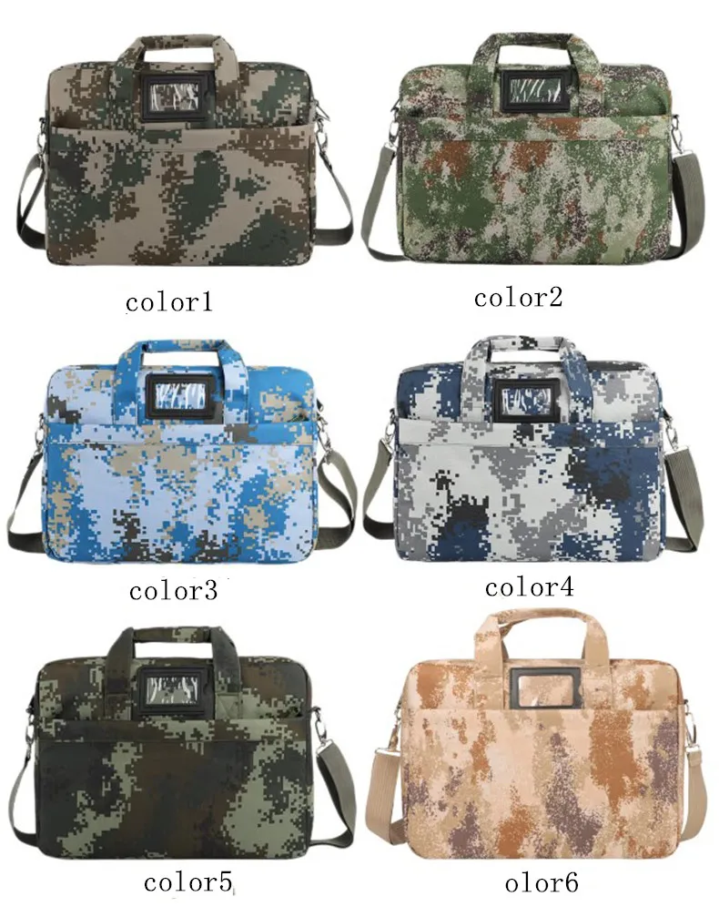 Custom OEM 13.3 14 15.6 16 Inch Laptop Bag Durable Oxford Sleeve Laptop Bag Waterproof Protective Camouflage Laptop Bag