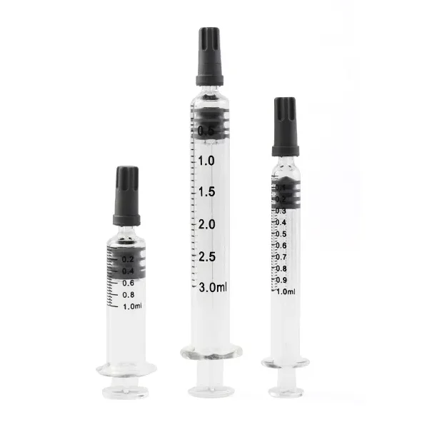 High Quality Medical Supplies Disposal Syringes 1ml Medic Glass Syringe Manufacturer 3ml Glass Syringe Lure Lock
