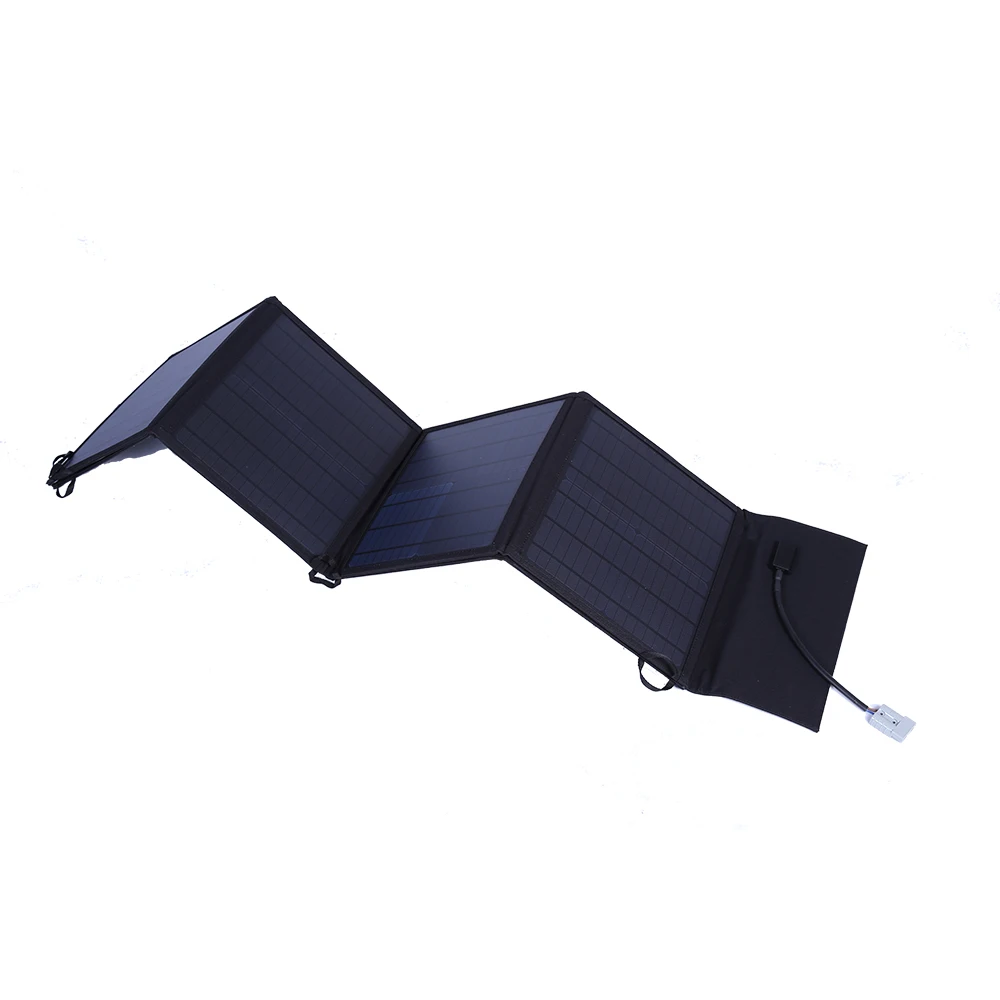 Folding Solar Panel Kit 12V 120W Portable Emergency Power Bank Charging Outdoor Foldable Monocrystalline Solar Cell Phone