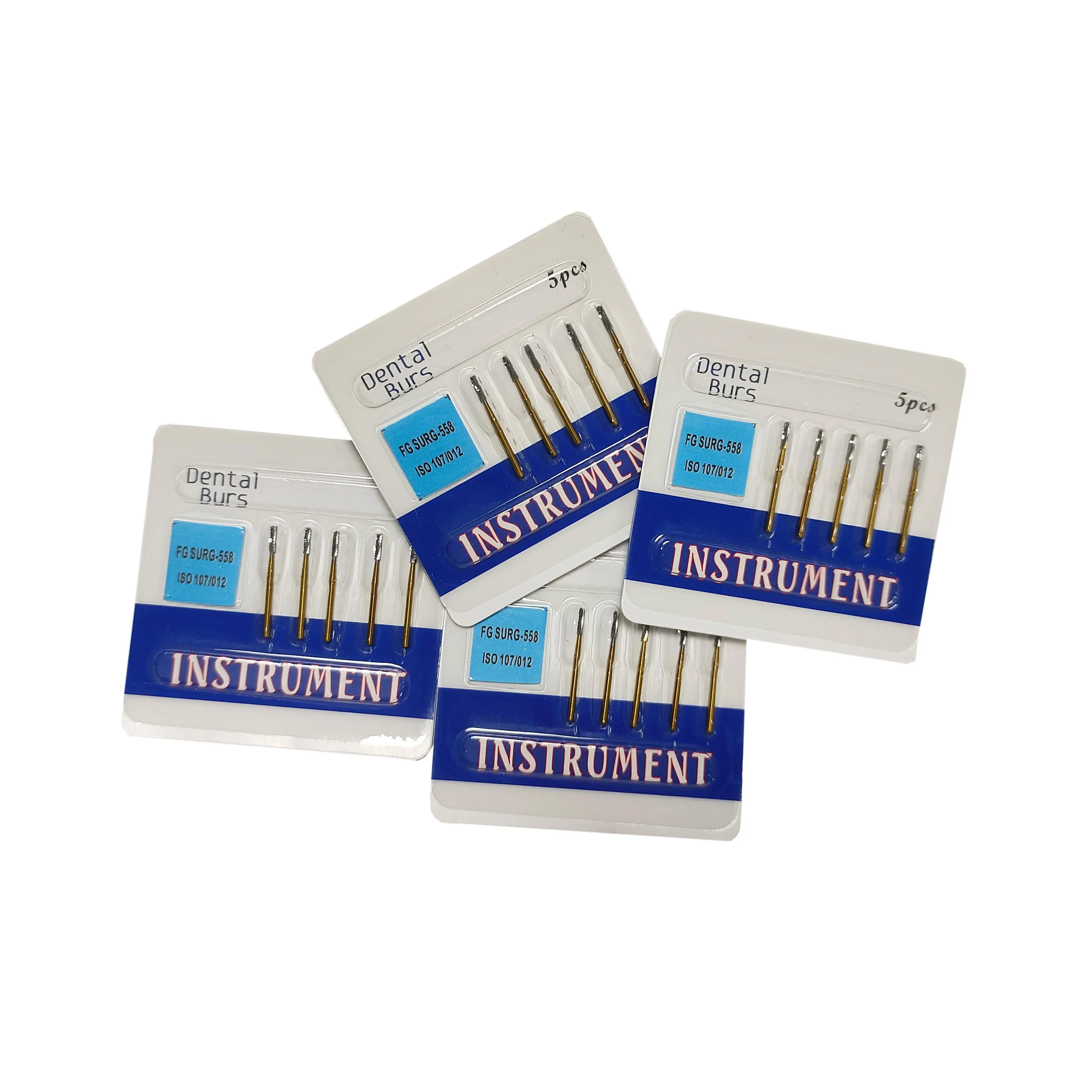 High Quality FG Long shank  FG Surg 558 Fissure Cross Cut Surgical High Speed Dental Carbide Bur