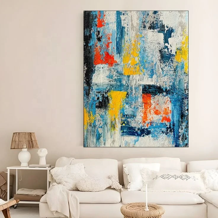 Custom Abstract Canvas Painting On Canvas Modern Oil Painting Canvas Print Large Wall Art for Home Decor