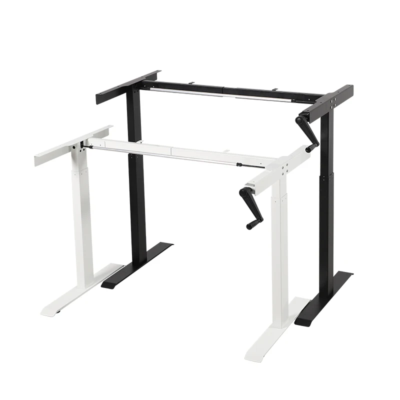 Manual Height Adjustable Lifting Table Writing Desk Sit Stand Up Desk Office Table Adjustable Height Desk Frame