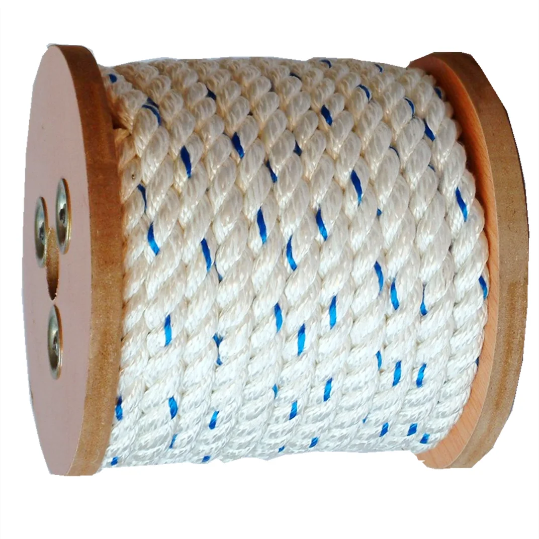 China Manufacturer Wholesale 8mm Solid Braid Nylon Utility Rope Twisted PE Rope Braided Polyester PP Rope