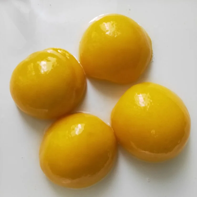 Hot selling snacks preserved canned fruits food slices canned yellow canned peaches