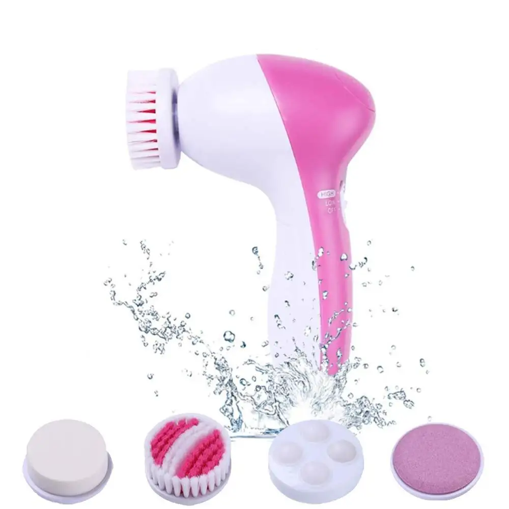 Electric Facial Cleanser 5 in 1 Skin Care Set Face Cleansing Brush For Women