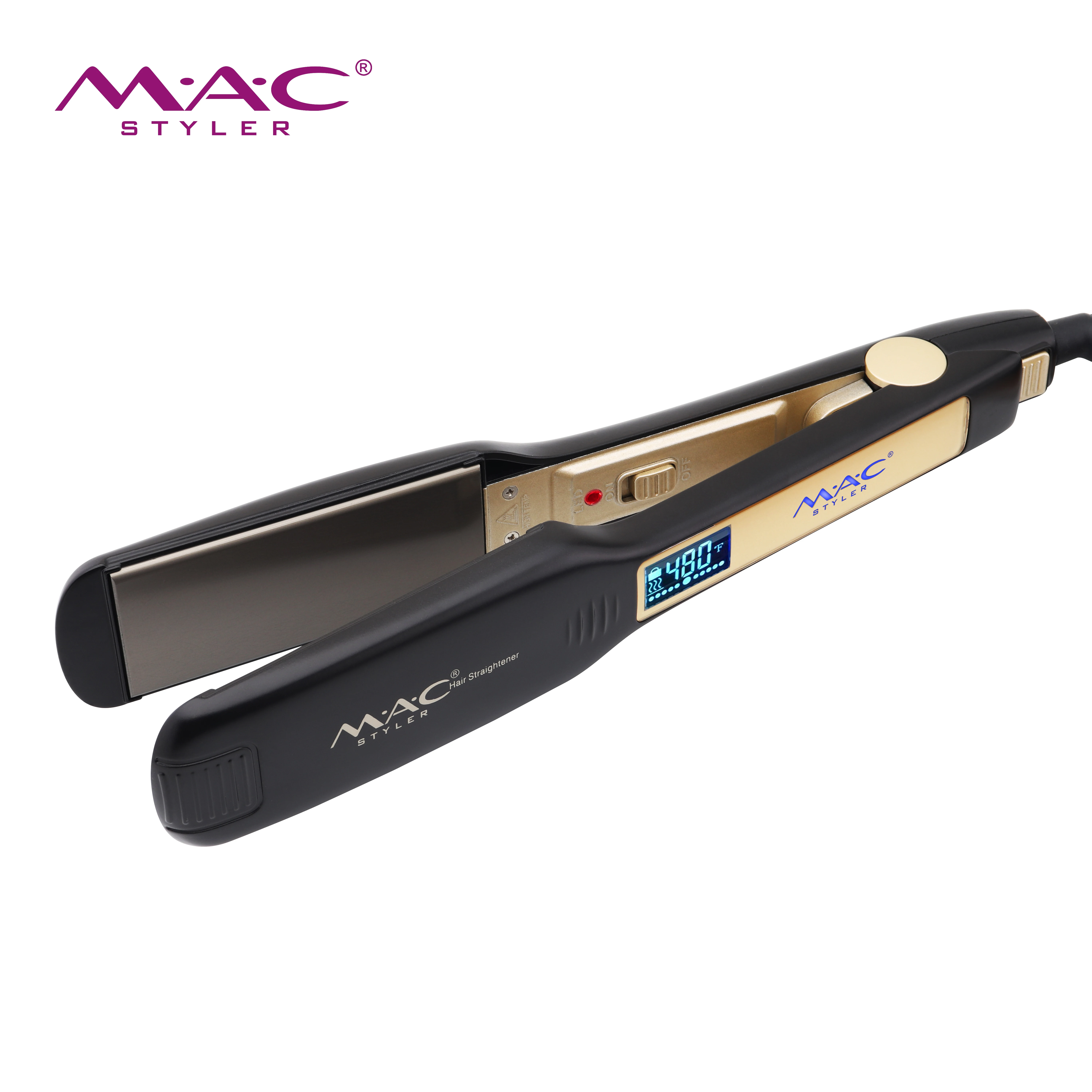 Most Popular Salon Beauty Flat Irons LCD Multi Function Display Hair Care Custom Logo Fast Heat Straightener Set