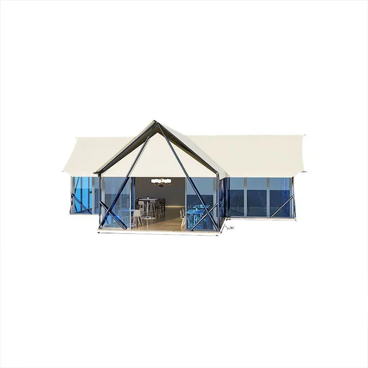 Outdoor Glass Bar Camping Tent Stylish Design Comfort Rain Protection Glass Tent