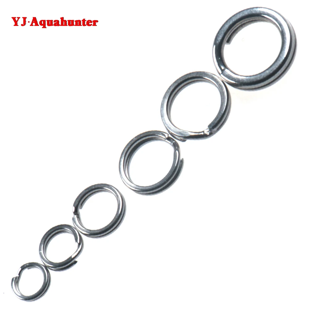 Fishing Connector Product Stainless Steel circle Fishing flat Split Rings Fishing Accessories