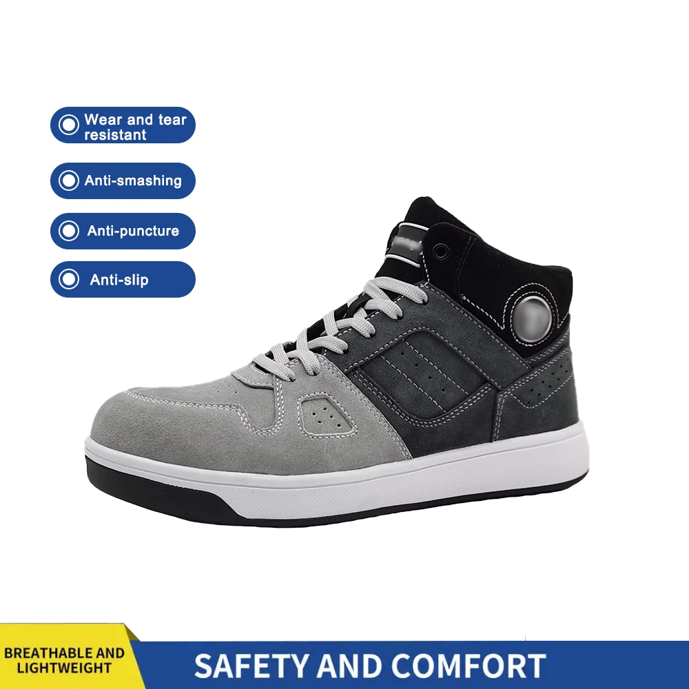 VITOSAFE Brand Mid-cut Lightweight Labor Footwear Casual Safety Shoes for Men