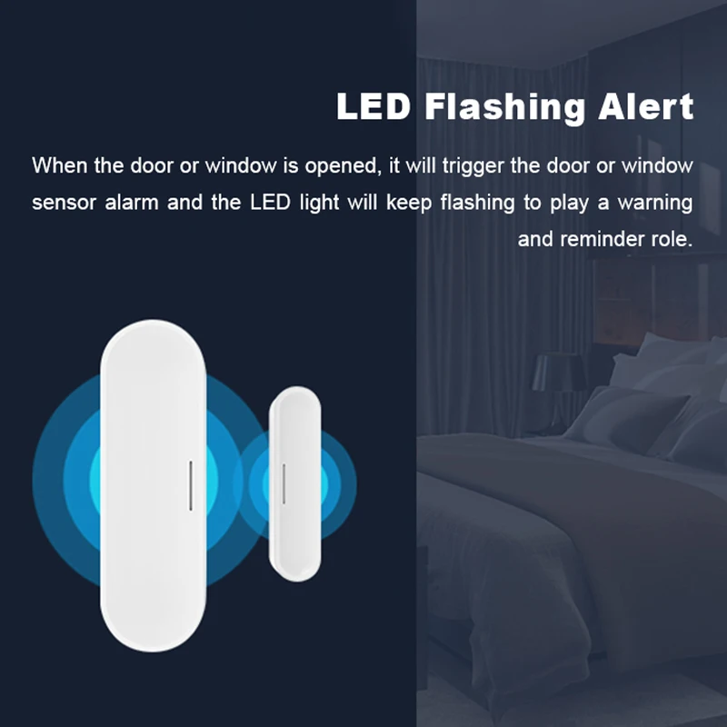 Security Alarm Smart Home Z-wave Door Window Sensor Detector for Z-ware