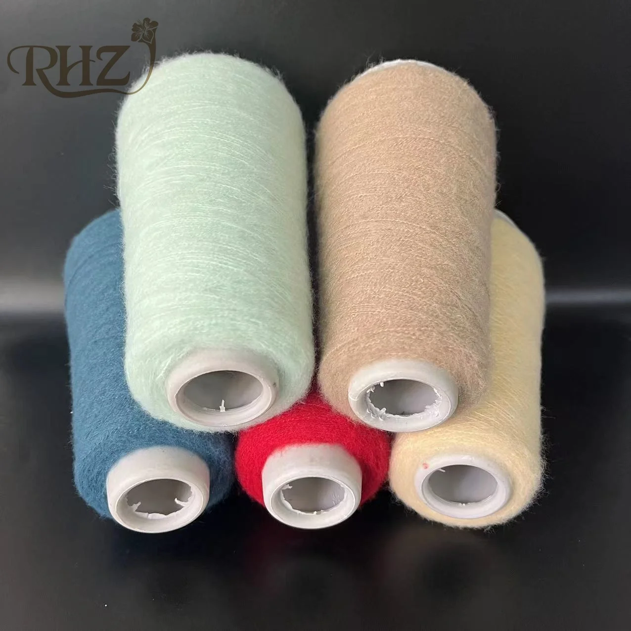 RHZ 9NM/1 100%Polyester Brush Yarn for knitting