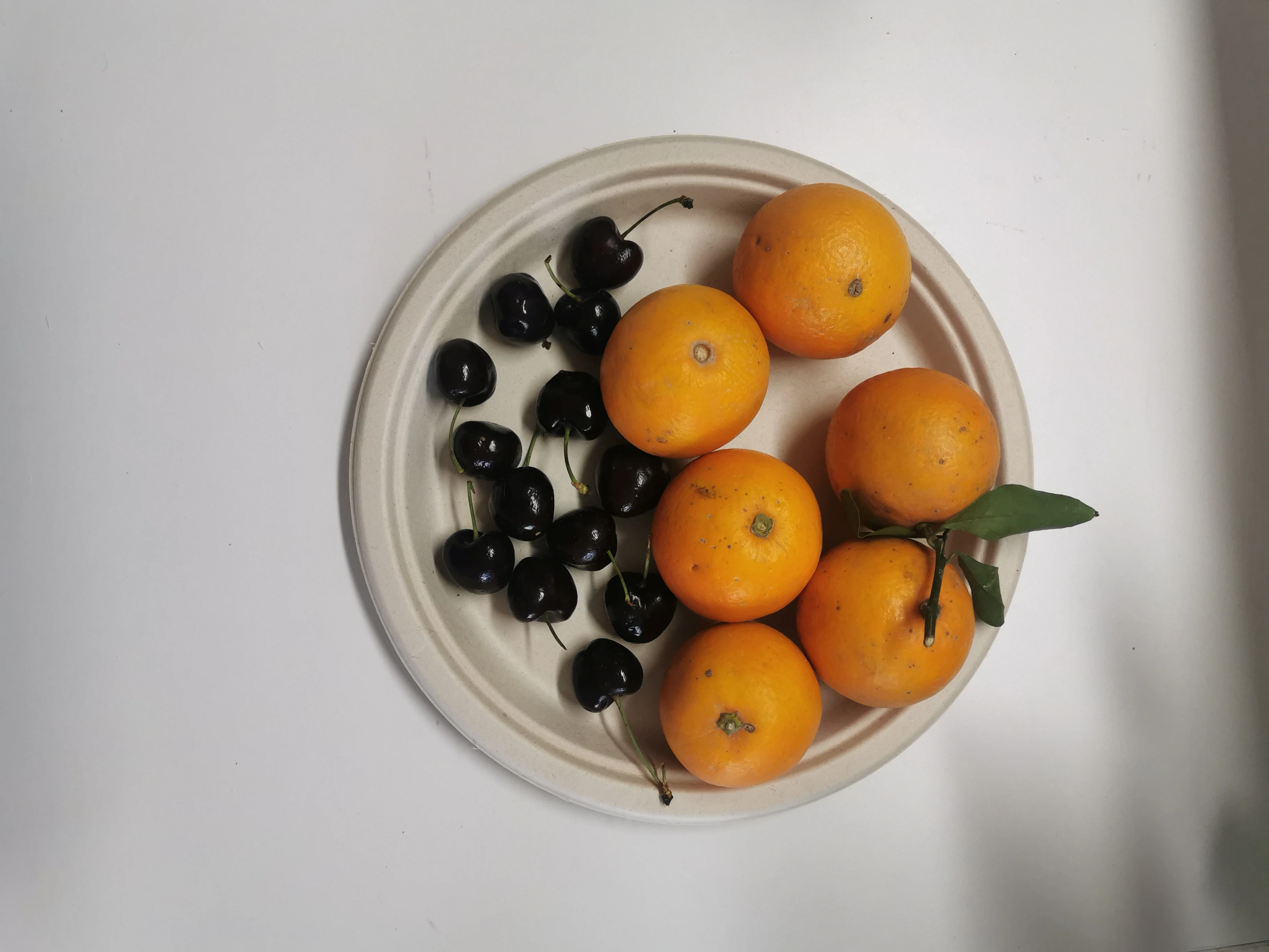 Disposable Sugar cane paper pulp dinner restaurant biodegradables bagasse  plate disposable plates and cups