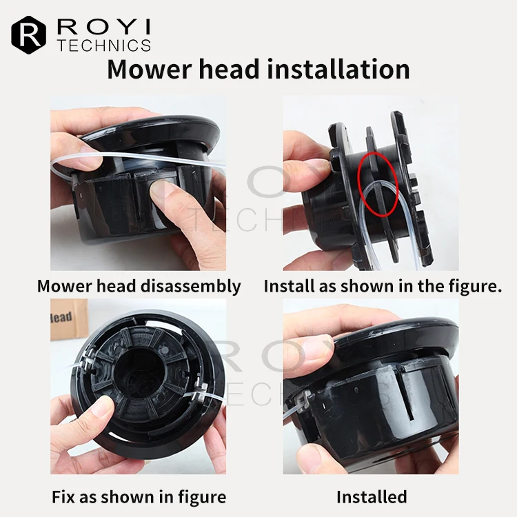 ROYI hotsale  43 CC 52CC  Brush Cutter  parts  Trimmer Head Repair  for  mower Trimmer Head