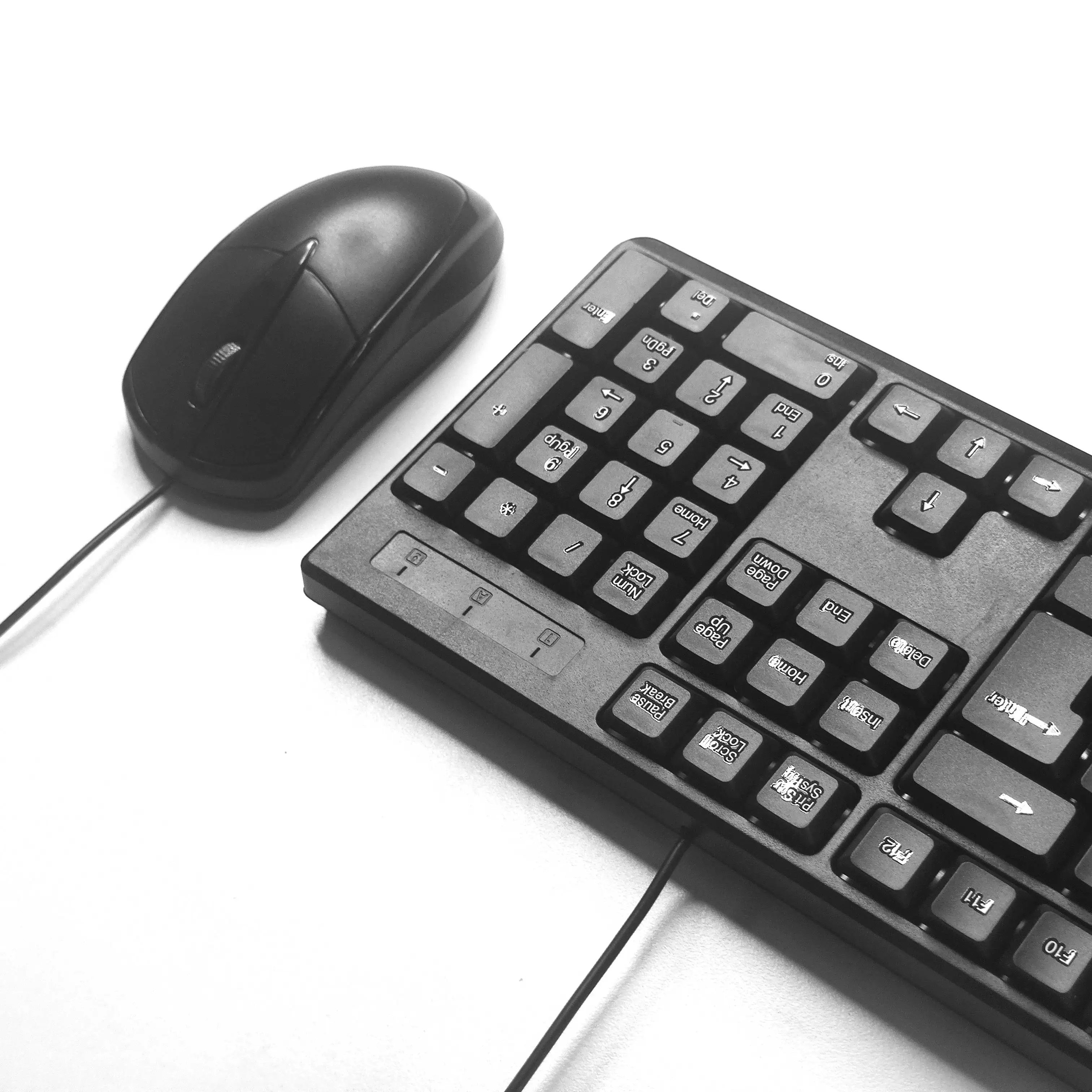 Office game keyboard and mouse set, Computer PC gaming Wired USB mouse and Keyboard combo