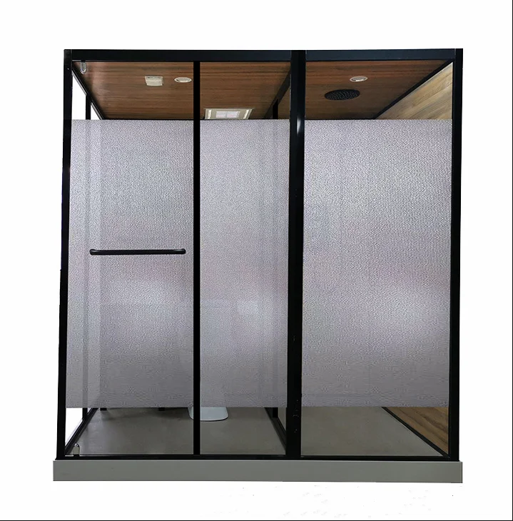 Camping Tent Hotel All In One Bathroom Pod Luxury Prefab Bathroom Unit Complete Shower Enclosure