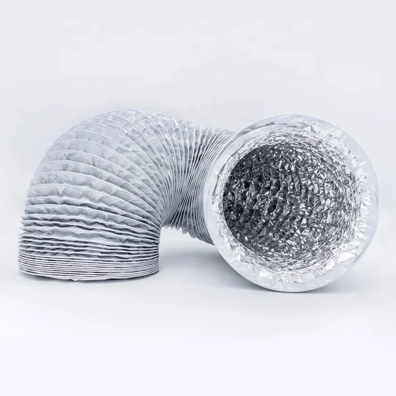 HVAC air conditioner aluminium foil exhaust ac flexible hose duct pipe