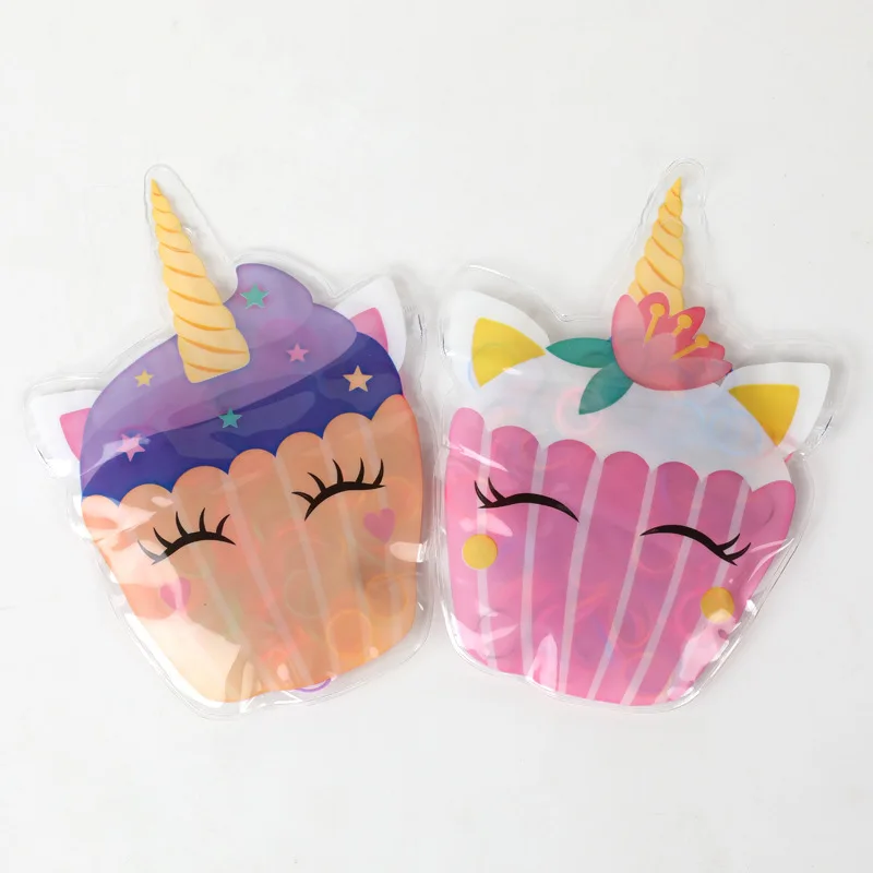 Unicorn bag hot sale wholesale price design low price transparent hair silicone rubber band black