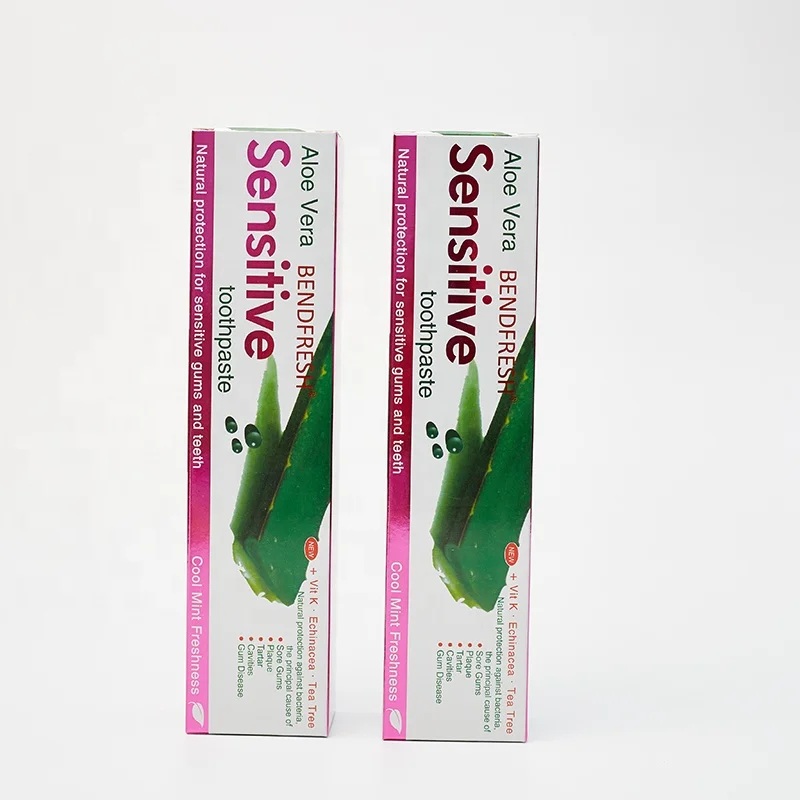 Herbal whitening organic  toothpaste Aloe extract toothpaste Top selling tooth paste