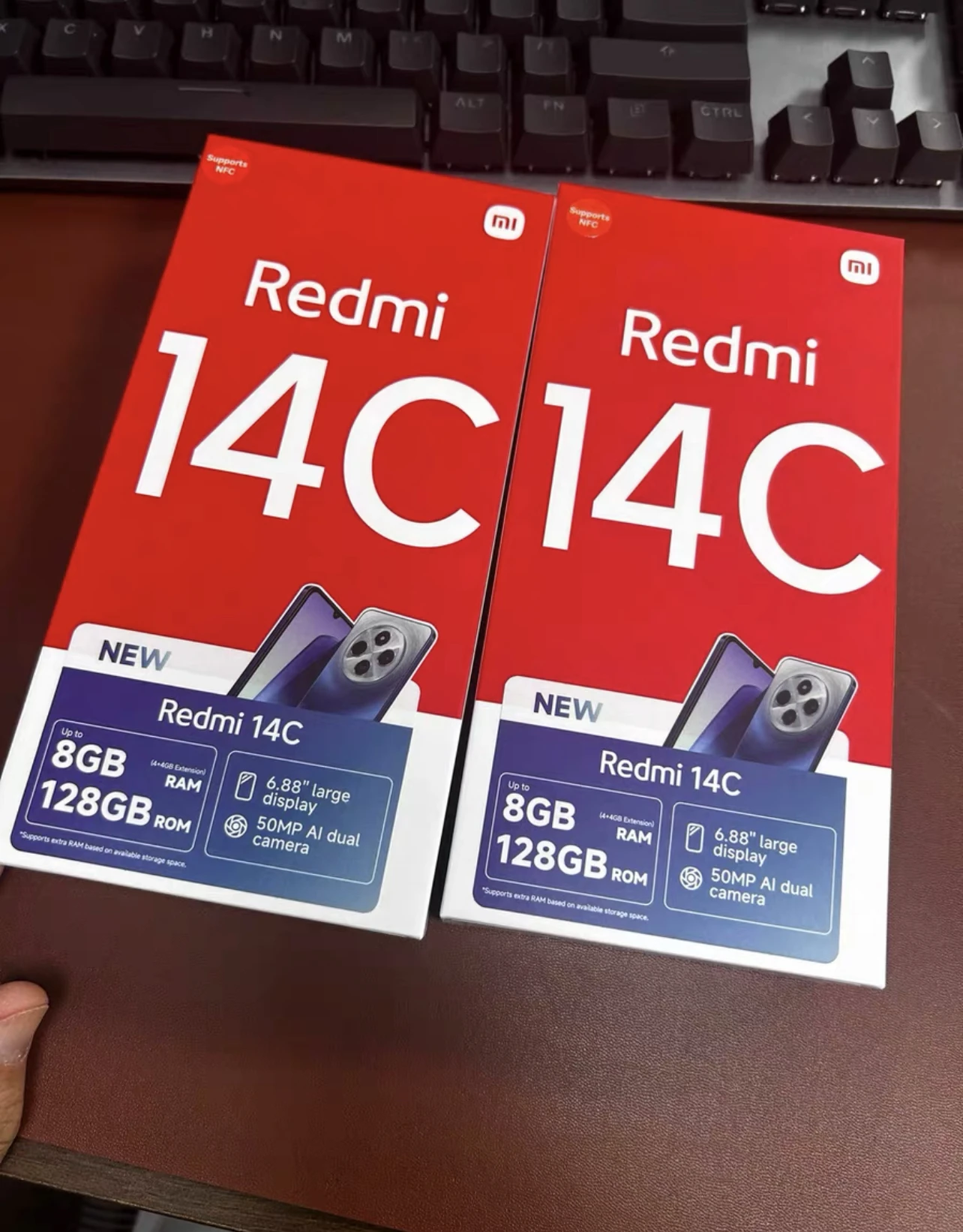 Factory Price 5g Used Smartphones for Redmi 14c 13c 8gb+256gb 6.74 Inch Miui 14 Mobile Phone Android Celular
