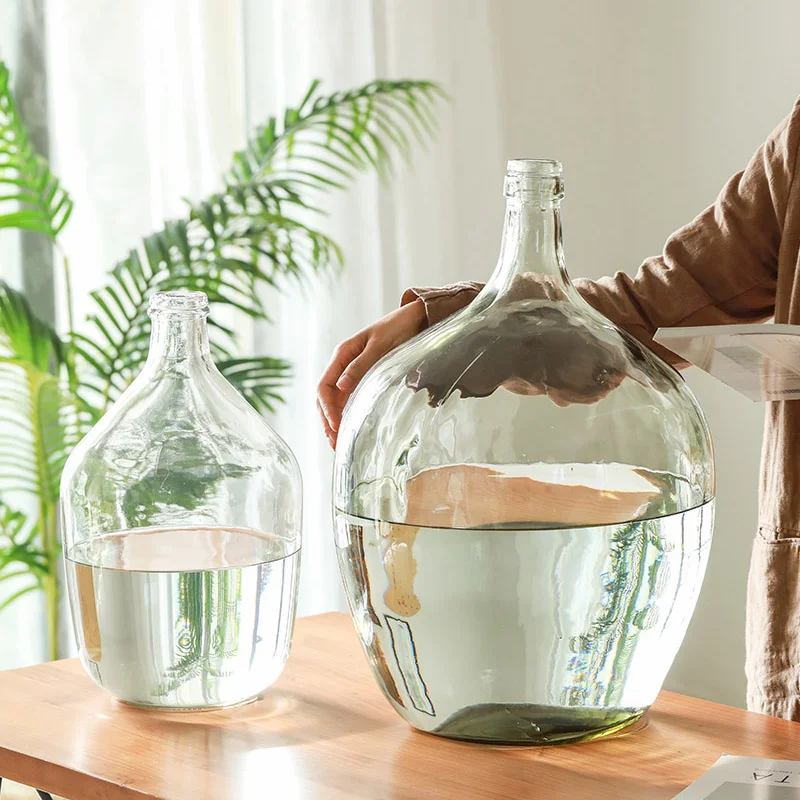 High Quality Customized Transparent Cylinder Glass Vase Elegant Floor Vase for Home Decoration Best Price Wholesale